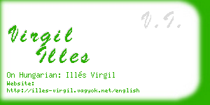 virgil illes business card